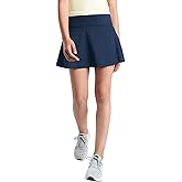rrhss Girl's Active Skort High Waisted Tennis Skirt Solid Lightweight Running Sport Golf Skorts