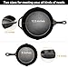 Cast Iron Skillet Set,IEOKE 2 Pieces Pre-seasoned Pan 8-Inch and 12.5 Inch Stovetop Oven Cookware Set Heavy Duty Kitchen Pot