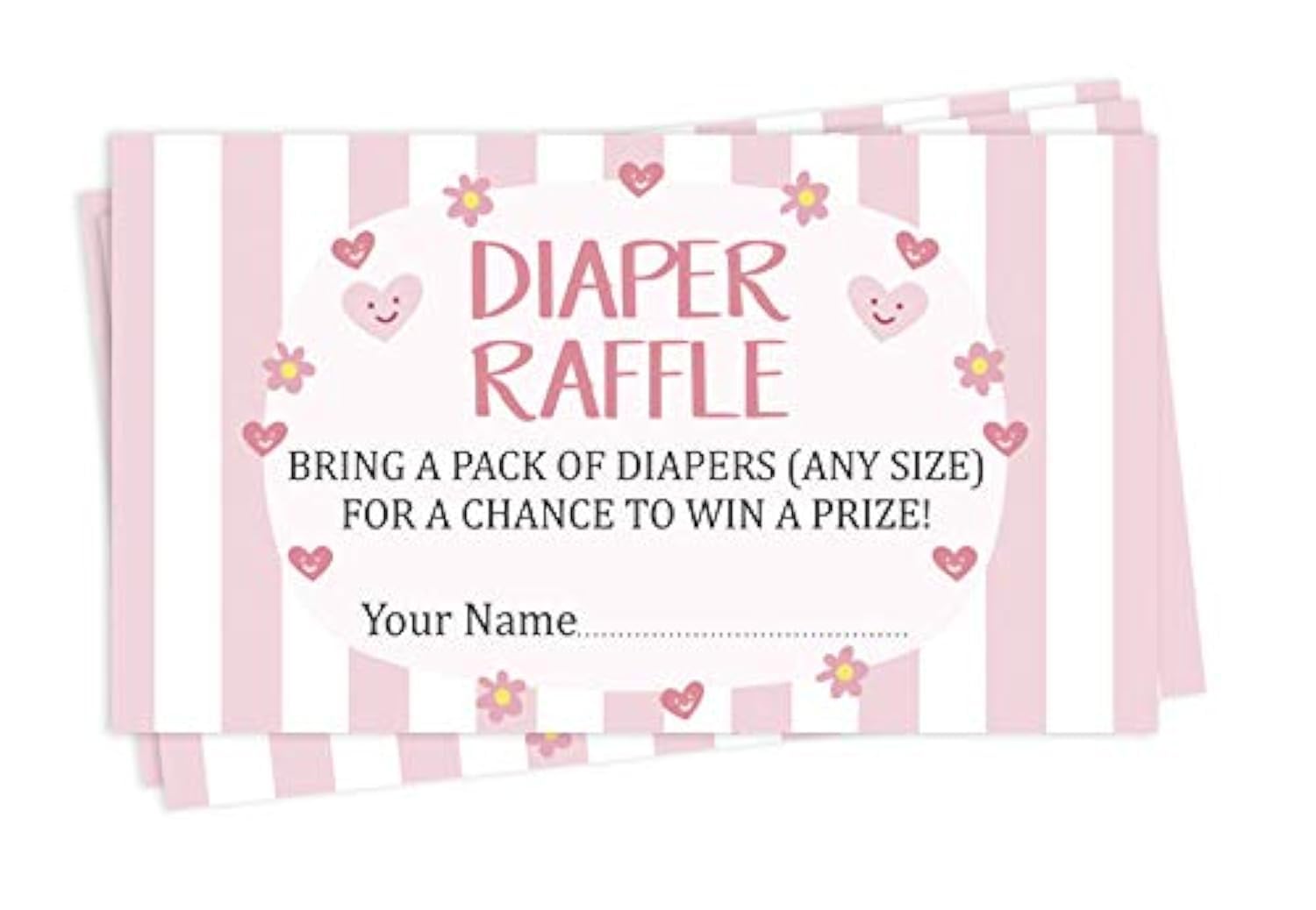 Inkdotpot 30 Gender Neutral Baby Shower Diaper Raffle Ticket Lottery Insert Cards Supplies Games For Baby Shower Party Bring A Pack Of Diapers To Win Favors Gifts And Prizes