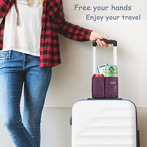 ACdream Luggage Cup Holder, Suitcase Drink Carrier, Free Hand Portable
