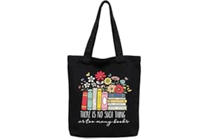 Book Lovers Gifts Shopping Tote Bags Bookworm Presents for Daughter Sister Reading Lover Present for Reader Librarian Teacher
