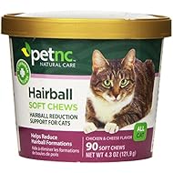 PetNC Natural Care Hairball Soft Chews for Cats, 90 Count