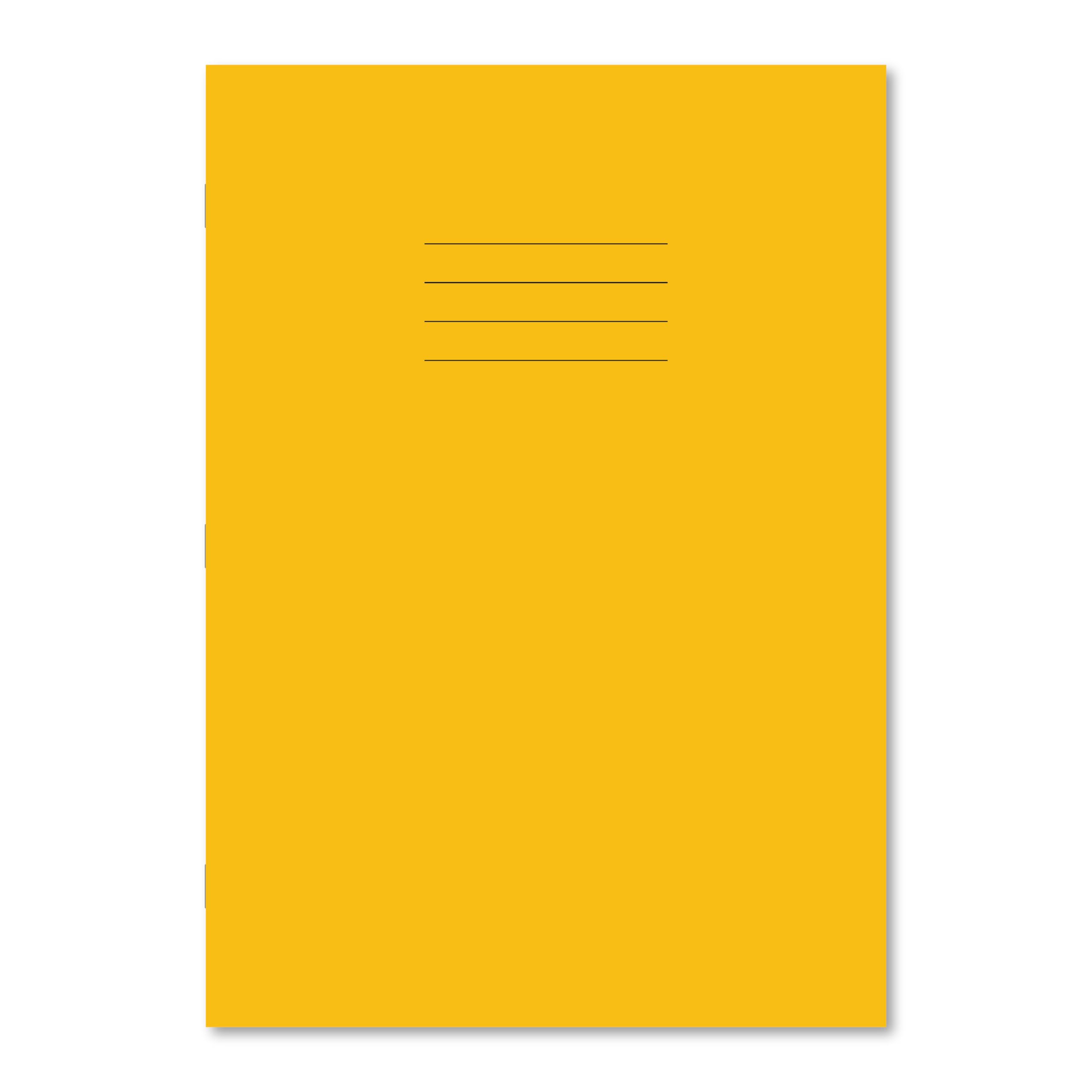 Hamelin A4 7 mm Squared 80 Pages Exercise Book - Yellow (Pack of 50),100101670