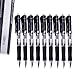 Retractable Rollerball Pens, Medium Point Black Gel Ink Roller Ball Writing Pens Set for Home/Office with Comfort Grip(18-Piece, 0.7mm)