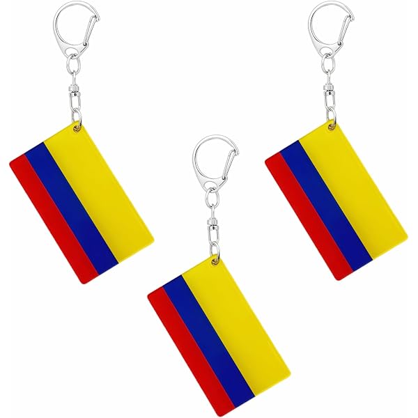 Heart Shaped Keychain Patriotic Gift Colombia Map Keychain, Colombian ...
