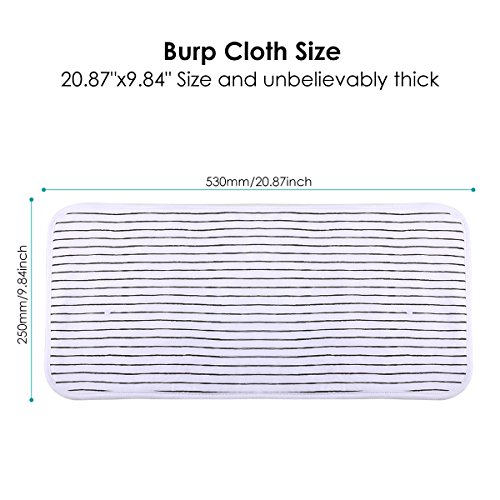 5 Pack Baby Burp Cloths Cotton Towels Triple Layer Soft Absorbent Burping Rags