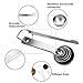 Stainless Steel Measuring Spoons, 18/8 Stainless Steel Measure Spoon Set of 7 with Measuring Stick for Baking and Cooking