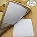 Rug Anchors, Larger Size and Stronger Sticky Non-Slip Mat with Hook and Loop Square by Yorwe (4, White)
