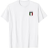 Vintage Italia Soccer Double-Sided T-Shirt, Men, White, Medium