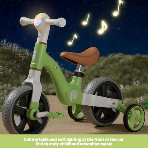 Beauenty Kids Tricycle, Kids Balance Bike, Toddler Tricycle with Footrest for 1-5 Years Old