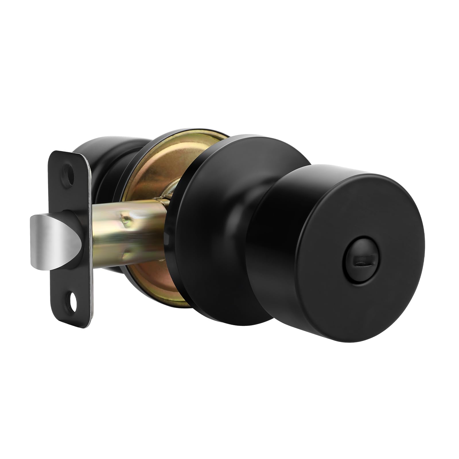 Photo 1 of goldenwarm Interior Door Knobs, Black Door Knobs Interior Bulk Matte Black Privacy Door Knob for Bedroom or Bathroom (1 Pack)