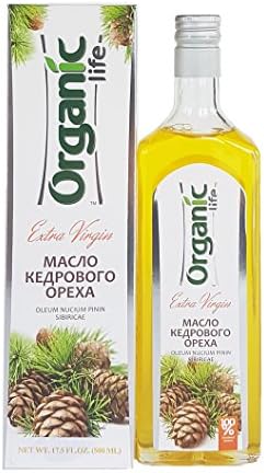 JUST ARRIVED!!! ORGANIC PINE NUT OIL - 17.5 oz/500ml. First Grade, Authentic and 100% Natural, Extra Virgin, Unfiltered, First Press Only, Cold-pressed. Pressed from Wild Harvested, Raw Pine Nuts.