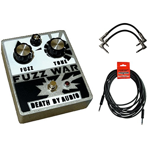 Death by Audio Fuzz War Pedal w/ 3 Cables