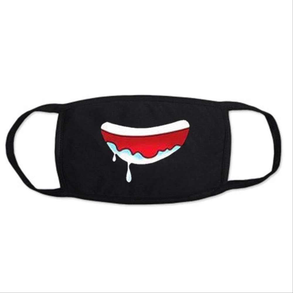 Mask Cartoon Mouth Muffle Face Mask Emoticon Masque Masks For Gifts For Children's Day Lemon yellow