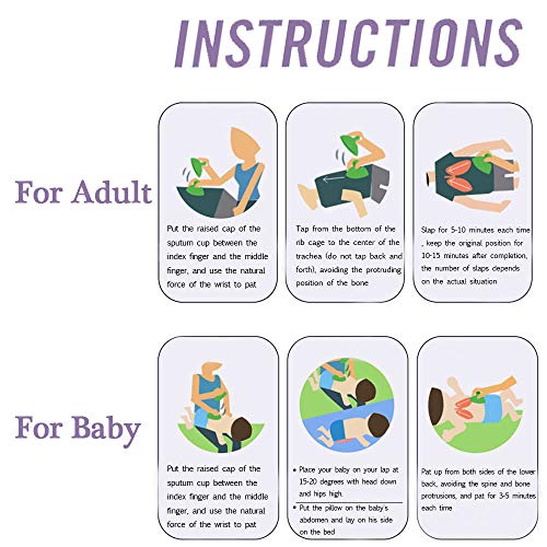 Palm Chest Percussion Cup (Big) Chest Physical Therapy Cup, Break up mucus, Phlegm Remover