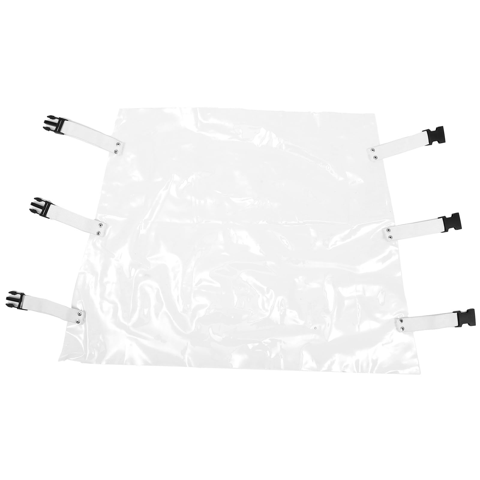 Milisten Chair Cover Transparent Protective Dust Cover with Adjustable Elastic Bands and Foot Cushion 17.32X15.75 Inch for Clinic and Recliner Use