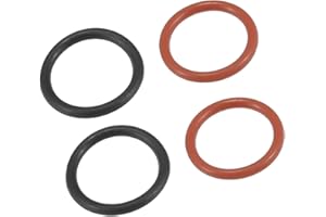 RATCHROLL Power Steering Pump O-Ring Inlet Outlet Seals Connector Gasket Fit for Honda Accord - Pack of 4 Black Red Replaceme