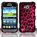 For Samsung Galaxy Victory 4G LTE L300 (Sprint) Rubberized Design Cover - Pink Leopard