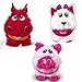 DG Kids 3 Pack Baby Stuffies Soft Plush Stuffed Animal Toys with Storage Pockets Cat Pig Dragon