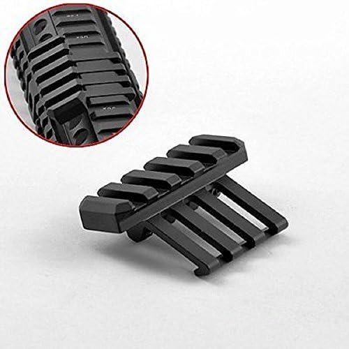 MUDCAT Outdoors (BLACK) Tactical Extremely Low Profile Offset mount for Picatinny Quad Rails , for: Weapons lights, red & green dot laser, for Surefire, Streamlight, Leapers, and many others
