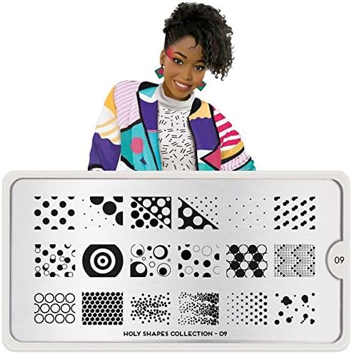 MoYou-London Holy Holy Shapes Shapes Collection Stamping Plate | Holy Shapes Collection Nail Design Nail Art Manicure Pedicure Stencils (09)