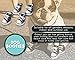 Juvale Dog Booties - 4-Piece Pet Puppy Dog Denim Sport Sneaker, 2.7 L x 2 W Inches Paw Protector Boots for Small Dogs, Outdoor Nonslip Blue Casual Booties