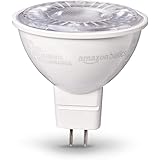 AmazonBasics 50W Equivalent, Daylight, Dimmable, 10,000 Hour Lifetime, MR16 (GU 5.3 Base) LED Light Bulb | 6-Pack