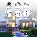 Aityvert Solar Pathway Lights, LED Solar Lights Outdoor Color Changing Solar Garden Lights Waterproof Auto On/Off Multi Color Solar Powered Landscape Lighting Path Lights for Patio Walkway, 6 Pack