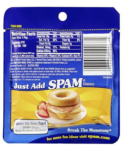 SPAM SINGLE CLASSIC, 2.5 OUNCE POUCH