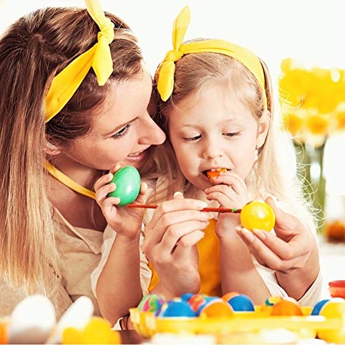 SallyFashion 8 Pcs Unpainted Wooden Eggs Fake Eggs Easter Eggs for Children DIY Game,Kitchen Craft Adornment,Toy Foods