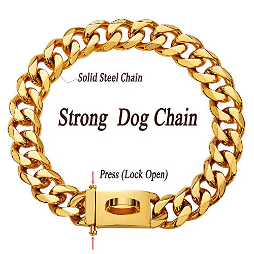 Chevy Dog Collar Gold Dog Collar Buy Heavy Duty Choke Cuban Chain