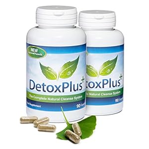Detox Plus Complete Cleansing System for Bloating, Weight Loss & Cleanse, 90 Capsules, Evolution Slimming (180 Capsules)