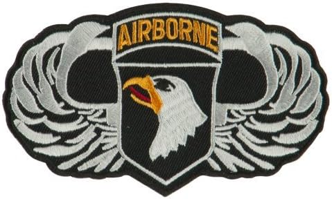 Air Borne Wing Shape Embroidered Military Patch - 101st OSFM