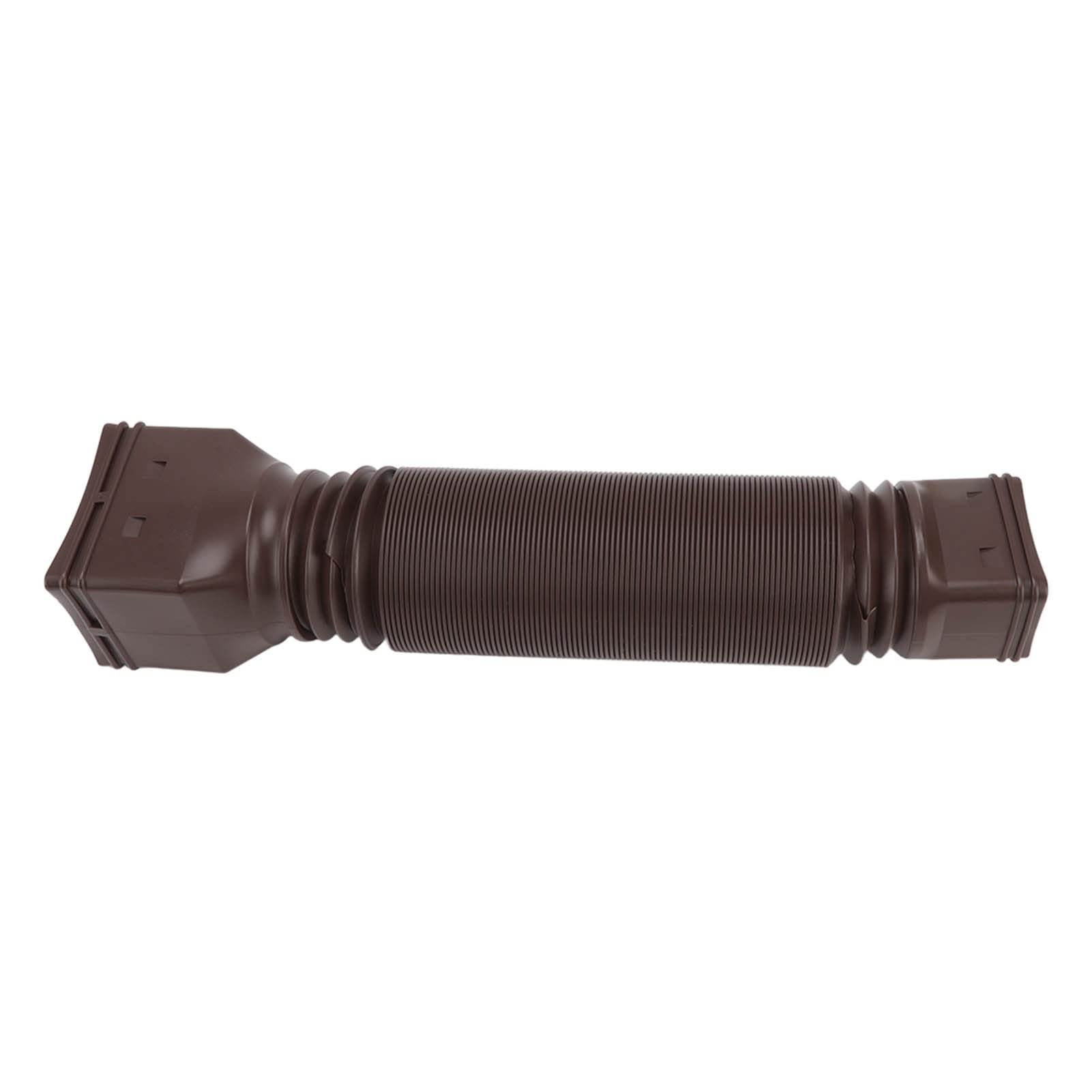 fansheng Downspout Extension, Telescopic Good Elasticity PE Rain Drain Downspout Extender, 20inch to 59inch Rain Gutter Drainage Pipe Down Spout Drain Downspout Diverter, Flexible (Brown)