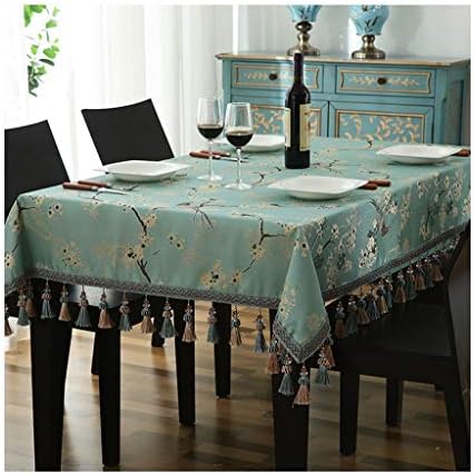 スクエアテーブルクロスイエローブレンド素材植物花柄テーブルカバー用ホームキッチンステイン防塵テーブルクロス Zxy Color 公式ストア 140cm B Size