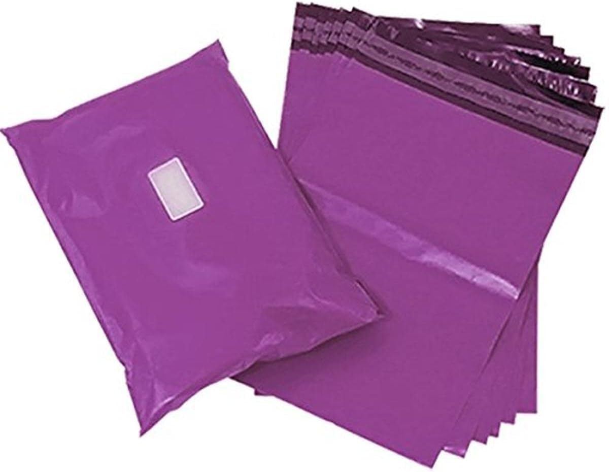 Triplast 10 x 14-Inch Plastic Mailing Postal Bag - Purple (Pack of 200)