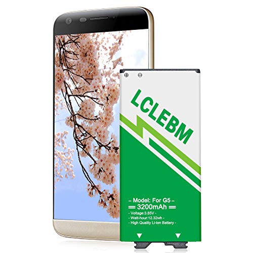 LG G5 Battery LCLEBM 3200mAh Upgraded Replacement Battery for LG G5 BL-42D1F US992 VS987 H820 H830 LS992 H850 H858 G5 Spare Li-ion Battery [24 Month Warranty]