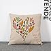 Set of 4 Sofa Throw Pillow Covers, YIFAN 1717 Inch Colorful Love Heart Decorative Pillowslip Square Fashion Throw Pillow Case Cushion Cover Home Decor