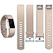 GEAK Fitbit Charge 2 Replacement Bands,Large,Champagne