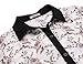 ACEVOG Women's Casual Floral Print Long Sleeve Fit and Flare Swing Dress with Belt