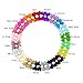 Ruyaa Small Pinwheel Hair Bow Clip for Baby Girl Fine Hair Toddler Hair Accessories Tiny Infant Barrettes Pairs Assorted 40pcs