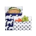 Lunchskins Reusable 2-Pack Bag Set, Navy Dog (1 Sandwich + 1 Snack)