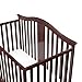 Graco Solano 4-in-1 Convertible Crib With Mattress, Espresso, Converts to Toddler Bed Day Bed or Full Bed, Three Position Adjustable Height Mattress (Premium Mattress Included)