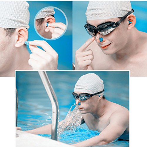 Supreme Swimming Ear Plugs and Nose Clip Bundle Set Waterproof