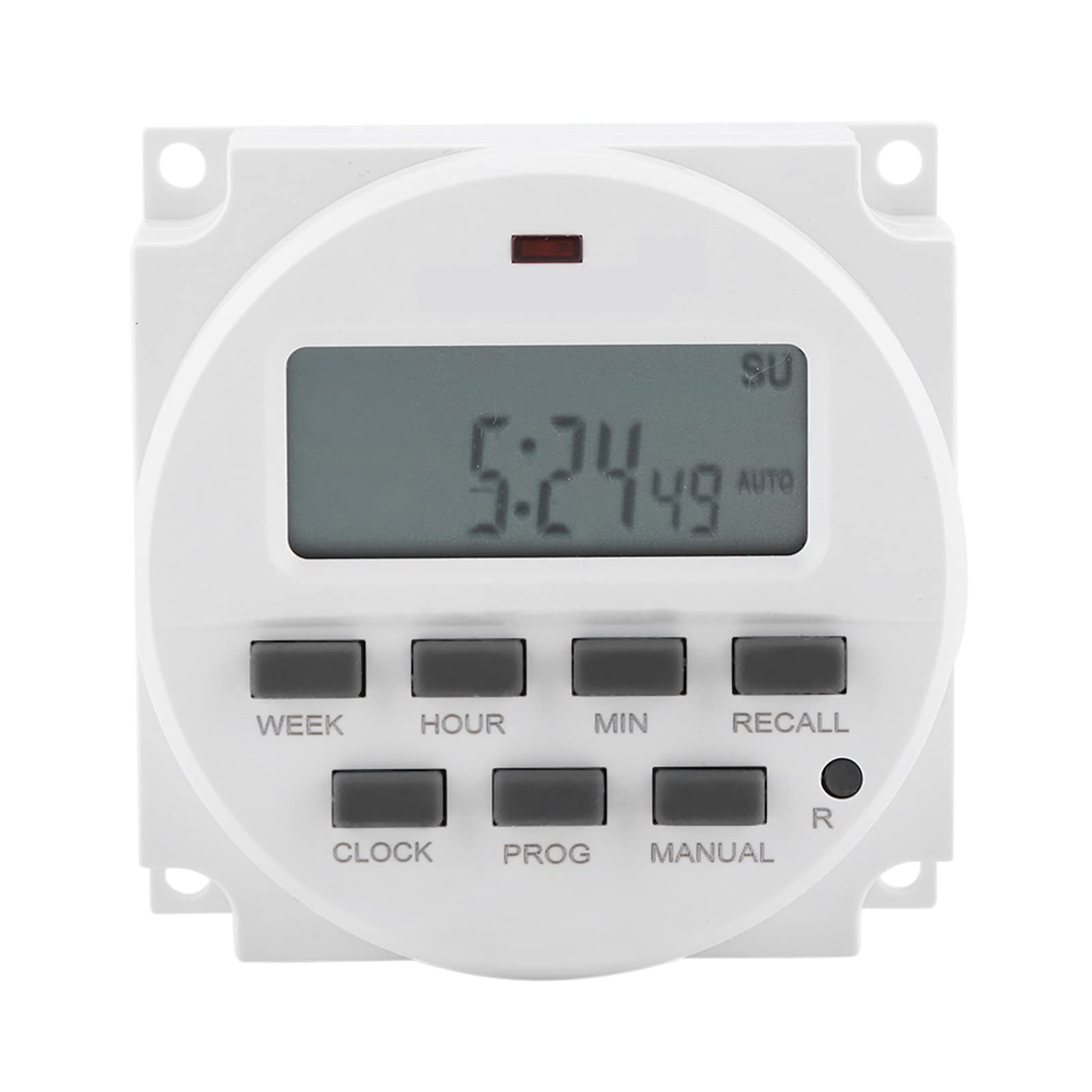 12V Timer Electric Digital LCD Programmable Timer Switch Relay Electronic Time Control Smart Control Switch Timer for Street Lamp Neon Lamp Advertising Sign Lamp