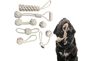 Dog Rope Toys 7 Pack – Durable Cotton Tug & Chew Toys for Puppies, Great for Teething, Small, Medium and Large Breed Dogs