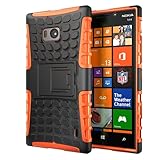 Hyperion Nokia Lumia Icon 929 Windows Phone Explorer Hybrid Case (Compatible with Verizon Nokia Lumia Icon 929) **2 Year No Hassle Warranty** [Hyperion Retail Packaging] (ORANGE)