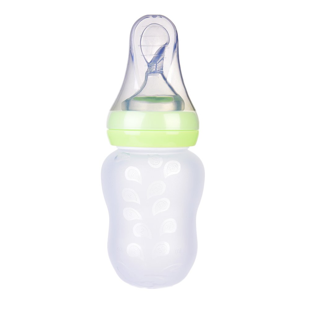 Luerme 180ml Baby Infant Feeding Bottle Spoon Rice Cereal Squeeze