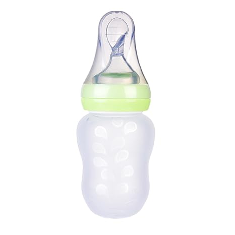 Luerme 180ml Baby Infant Feeding Bottle Spoon Rice Cereal Squeeze
