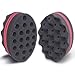 Big Holes Barber Hair Brush Sponge Dreads Locking Twist Afro Curl Coil Wave Hair Care Tool(4 Packs)